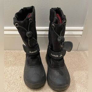 Kamik black snow boots (boys or girls) size 10 kid
